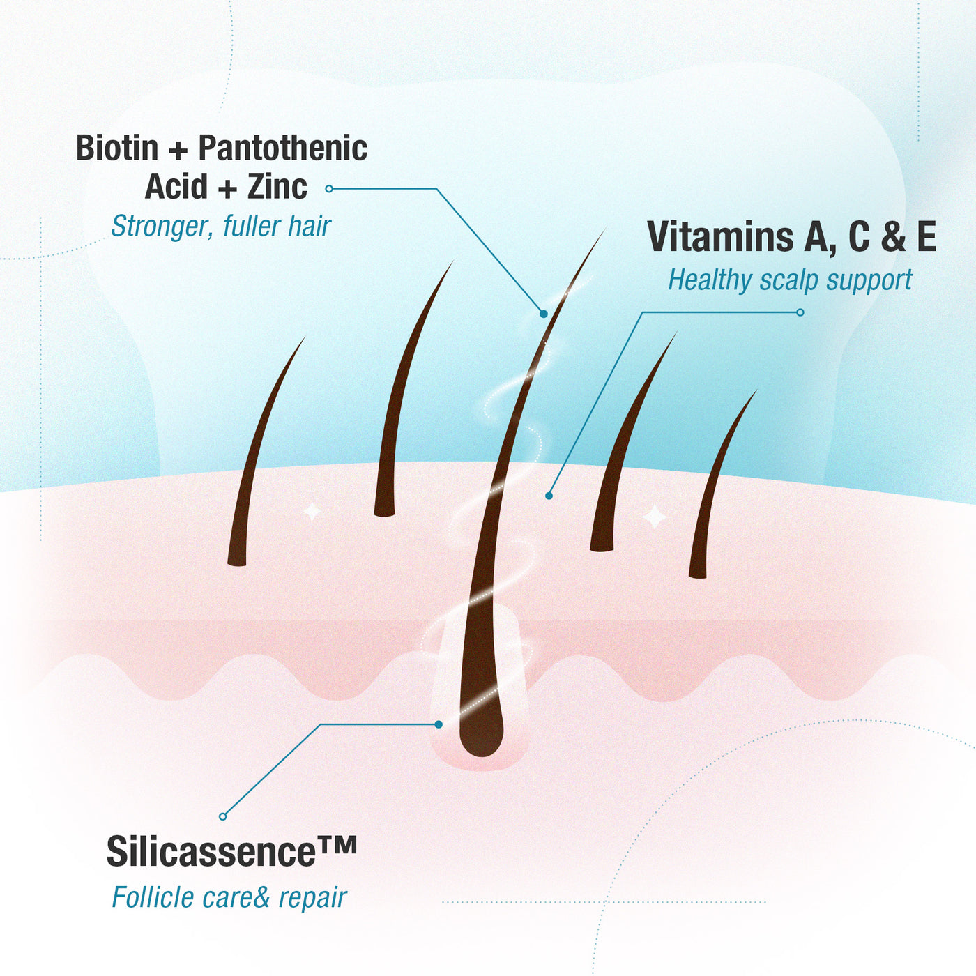 Unichi Hair Boost Gummy PLUS