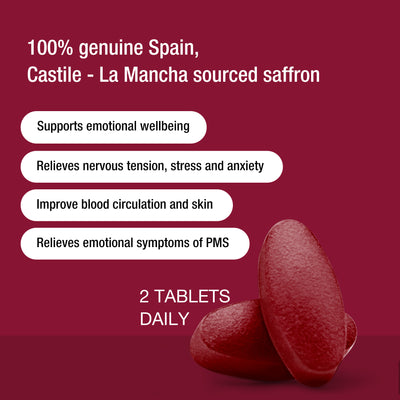 Unichi Saffronia Tablets 60 tablets x2 (Spain Saffron)