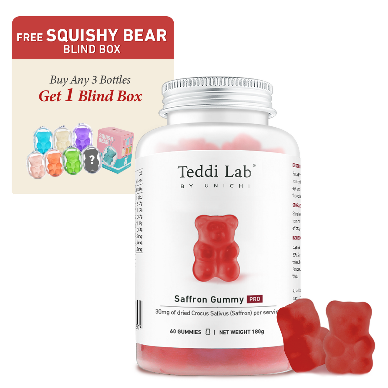 Teddi Lab Saffron Gummy PRO