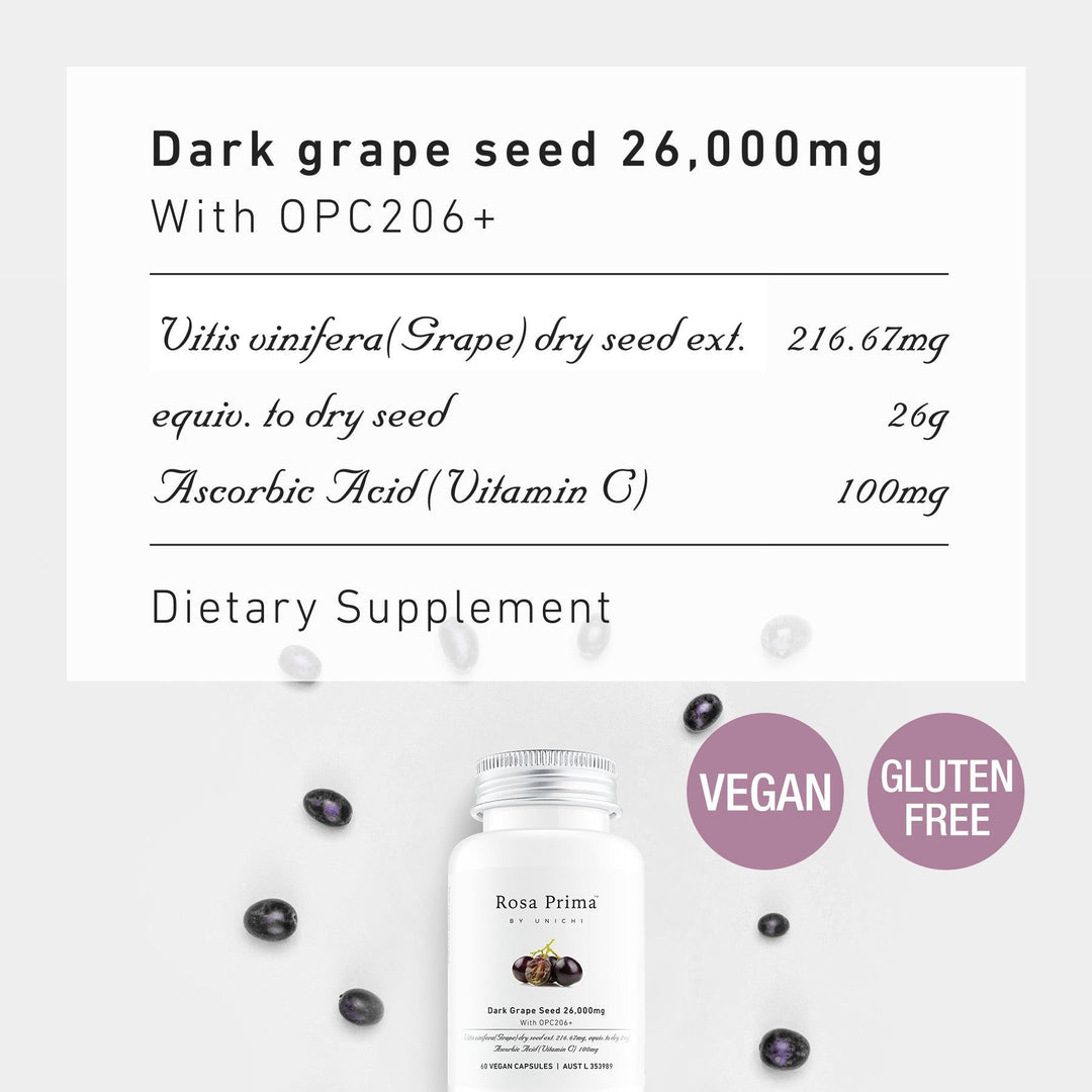 Grape Seed Extract Capsules Australia | Unichi Rosa Prima – Unichi