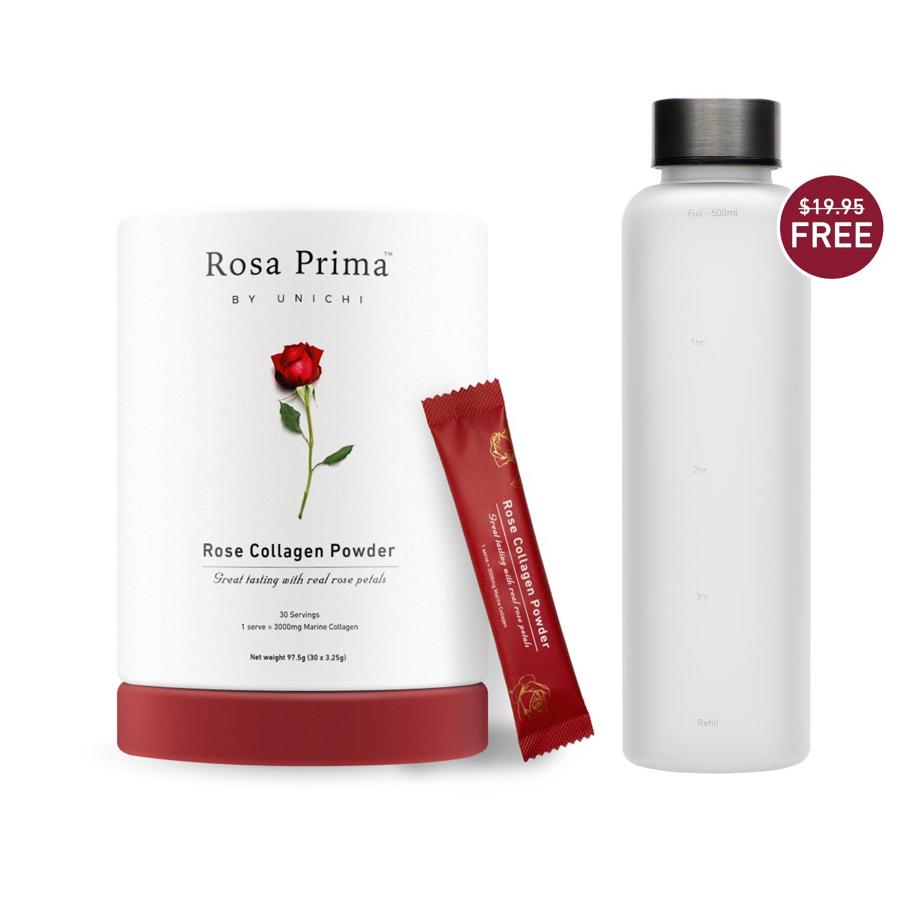 Unichi Rose Collagen Powder *with free water bottle